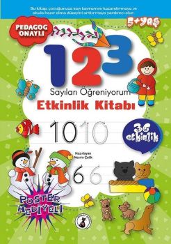 1 2 3 Sayıları Öğreniyorum Etkinlik Kitabı - 36 Etkinlik