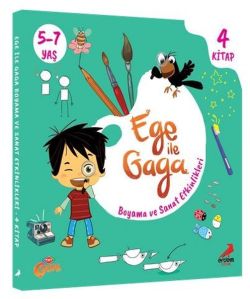 Ege ile Gaga Boyama ve Sanat Etkinlikleri Seti - 4 Kitap Takım