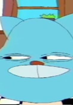 Darwin eats Gumball's cereal