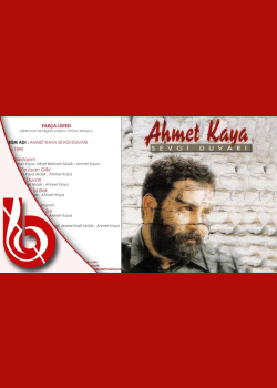 Ahmet Kaya - Şiire Gazele