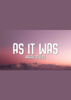 Harry Styles - As It Was (Lyrics)