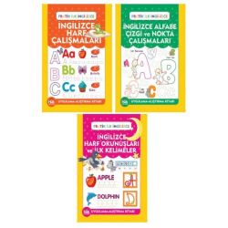 İngilizce Etkinlikler ve Harf Çalışmaları Seti - 3 Kitap Takım