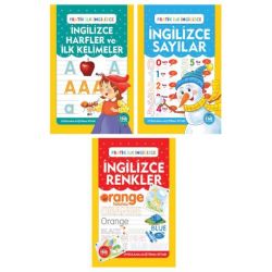 İngilizce Harfler Sayılar ve Renkler Seti - 3 Kitap Takım