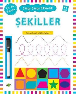 Şekiller Çıkartmalı Aktiviteler 4 Yaş Çizgi Çizgi Etkinlik