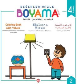Temizlik Çevre Bilinci Sorumluluk - Değerlerimizle Boyama Kitabı