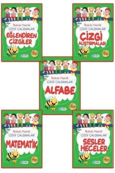 5-6 Yaş Çizgi Çalışmaları Seti - 5 Kitap Takım