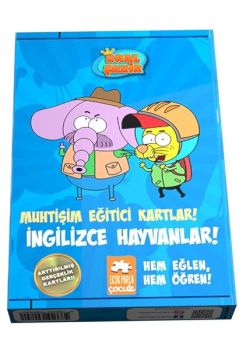 Kral Şakir-İngilizce Hayvanlar!-Muhtişim Eğitici Kartlar!