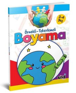 Örnekli Tekerlemeli Boyama 3 - 4 Yaş