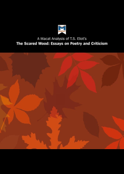 A Macat Analysis of T. S. Eliot's The Sacred Wood