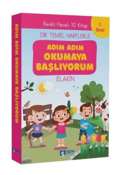 1.Sınıf Adım Adım Okumaya Başlıyorum İlk Okuma Kitapları Seti - 10 Kitap Takım