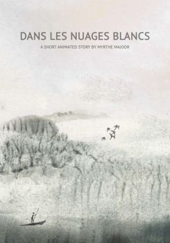 In the white clouds