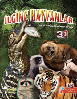 İlginç Hayvanlar-3 Boyutlu Bilgi Serisi