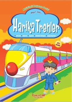 Harika Trenler Mavi Seri-Aktiviteli Boyama Serisi