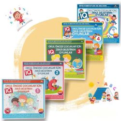 4-7 Yaş Çocuklar İçin IQ Zeka Geliştiren Oyunlar - 5 Kitap Takım
