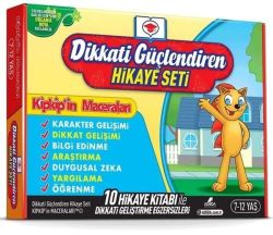Dikkati Güçlendiren Hikaye Seti-Kip Kip'in Maceraları Kutulu Set 7-12 Yaş - 10 Kitap Takım