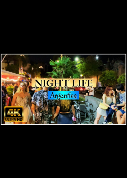 【4K】Night Life in Buenos Aires, Argentina - Recoleta at Night - Travel Vlog